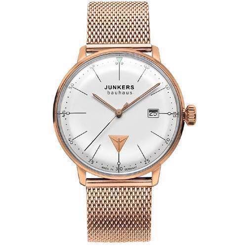 Image of Bauhaus rosaforgyldt Ronda 515 Swiss made quartz urværk Herre ur fra Junkers, 6074M-1